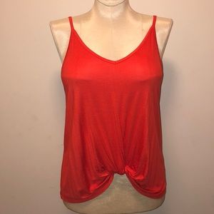 🐘Super Cute V Neck Twisted Tank Cami Top